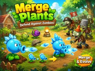 【Merge Plants &ndash; Defense Zombies】無料オンライン ゾンビゲーム