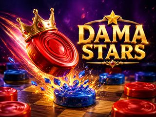 【Dama Stars】無料オンライン 2プレイヤーゲーム