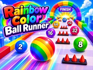【Rainbow Color Ball Runner】無料オンライン Pゲーム