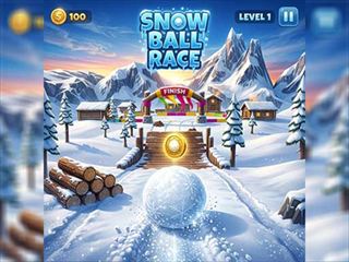 【Snow Ball Race】無料オンライン カジュアルゲーム