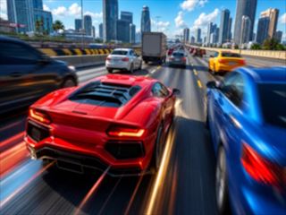 【Race Through Traffic】無料オンライン 車ゲーム