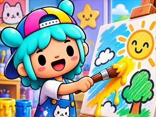 【Toca Coloring Book】サムネイル画像