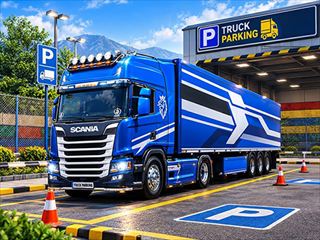 【Euro Truck Parking Game】無料オンライン 車ゲーム