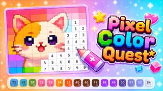 【Pixel Color Quest】無料オンライン マッチゲーム