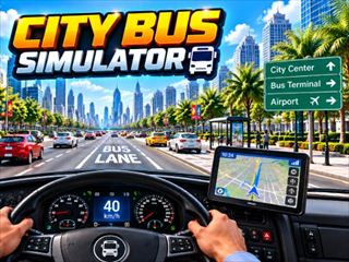 【City Bus Simulator Driving Games】無料オンライン バスゲーム