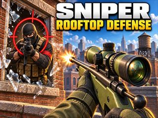 【Sniper: Rooftop Defense】無料オンライン シューティングゲーム