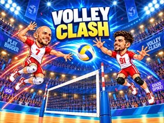 【VOLLEY CLASH】無料オンライン 1プレイヤー%ゲーム