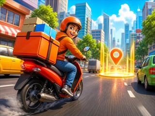 【City Delivery Rider Simulator】無料オンライン シミュレーションゲーム