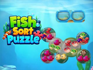 【Fish Sort Puzzle】無料オンライン マッチングゲーム