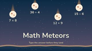 【Math Meteors】無料オンライン 脳トレゲーム