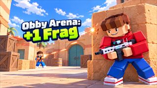 【Obby Arena: +1 Frag】無料オンライン 撃ちまくりゲーム
