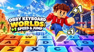 【Obby Keyboard Worlds: +1 Speed & Jump】無料オンライン 67-オビーゲーム