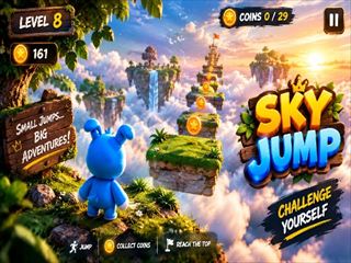 【SKY HOP 3D】無料オンライン アクションプレイスゲーム